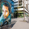 Pochoirs de C215 sur les murs de Paris