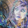 Pochoirs de C215 sur les murs de Paris