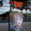 Pochoirs de C215 sur les murs de Paris