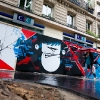 Graffitis sur les murs de Paris