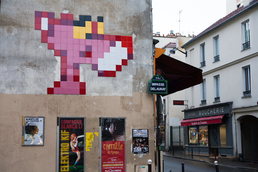 La Panthère rose par Invader - février 2013