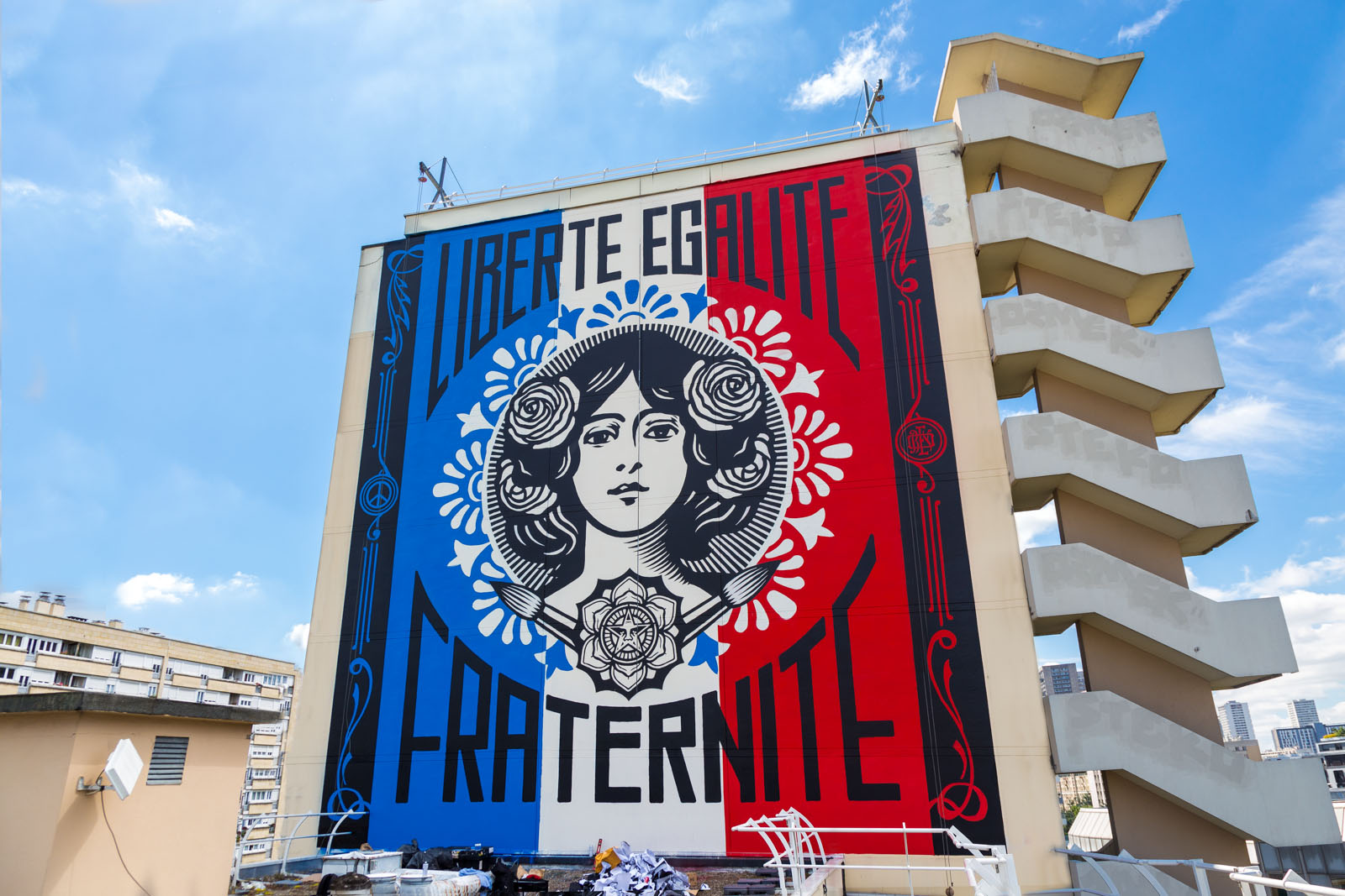 Shepard Fairey - Liberté Egalité Fraternité - Juin 2016