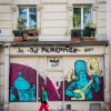 Graffitis sur les murs de Paris