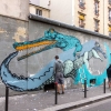 Graffitis sur les murs de Paris