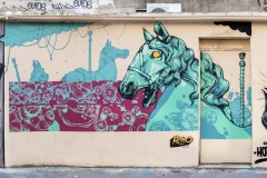 Graffitis sur les murs de Paris