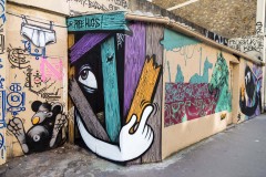 Graffitis sur les murs de Paris