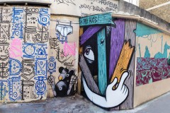 Graffitis sur les murs de Paris