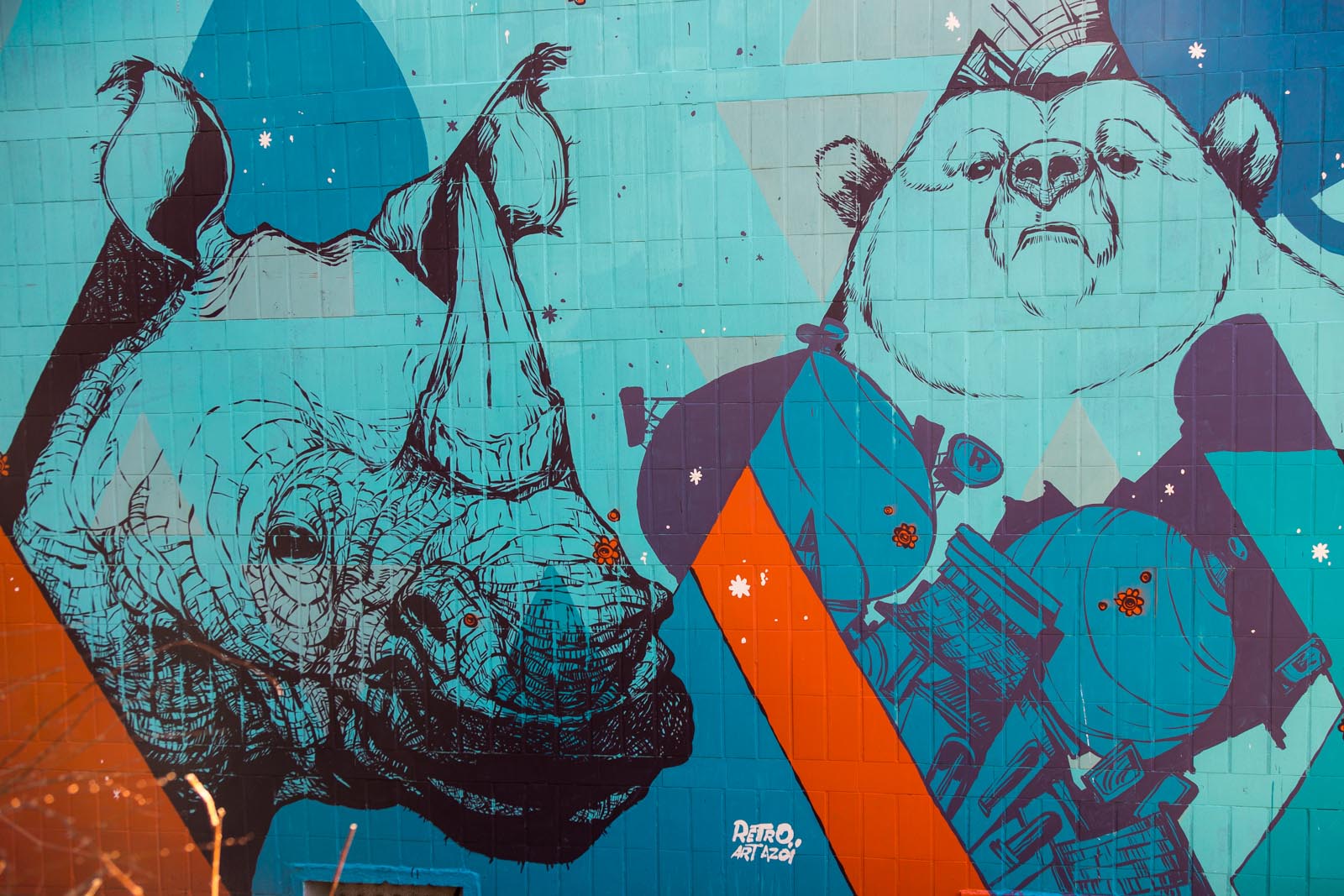 Rétro graffitism avec Art Azoï - Janvier 2017