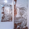 "Fragments urbains" exposition de Vhils à la galerie Magda Danysz