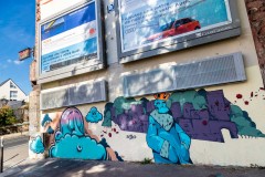 Graffitis sur les murs de Paris