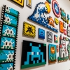 "Into the white cube" exposition de Invader à la galerie Over The Influence