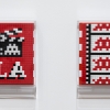 "Into the white cube" exposition de Invader à la galerie Over The Influence