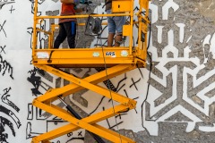 Grafs, pochoirs et affiches sur les murs de Paris