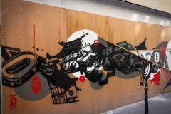 Grafs, pochoirs et affiches sur les murs de Paris