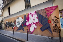 Grafs, pochoirs et affiches sur les murs de Paris