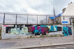 Grafs, pochoirs et affiches sur les murs de Paris