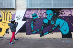 Graffitis sur les murs de Paris