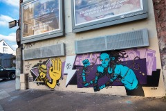 Graffitis sur les murs de Paris