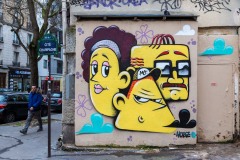 Grafs, pochoirs et affiches sur les murs de Paris