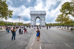 L'Arc de Triomphe Wrapped par Christo & Jeanne-Claude