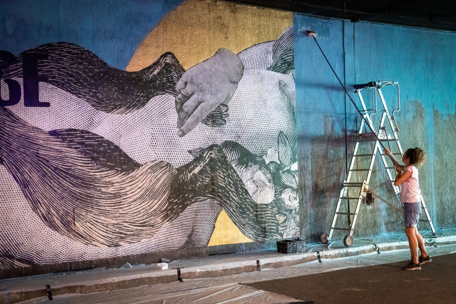 Tunnel des Tuileries - L’art urbain en bord de Seine - Work in progress - Juillet 2022