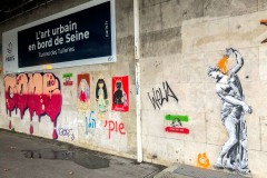 Tunnel des Tuileries - l’art urbain en bord de Seine