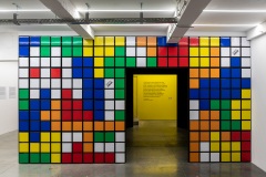 "Invader Rubikcubiste" exposition d'Invader au MIMA de Bruxelles