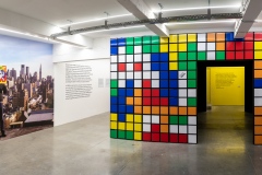 "Invader Rubikcubiste" exposition d'Invader au MIMA de Bruxelles