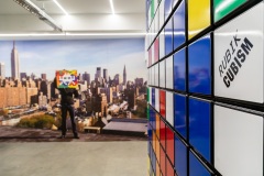 "Invader Rubikcubiste" exposition d'Invader au MIMA de Bruxelles