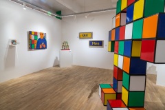 "Invader Rubikcubiste" exposition d'Invader au MIMA de Bruxelles