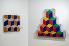 "Invader Rubikcubiste" exposition d'Invader au MIMA de Bruxelles