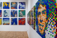 "Invader Rubikcubiste" exposition d'Invader au MIMA de Bruxelles