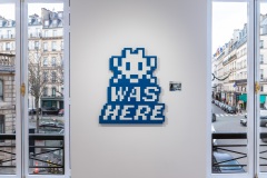 "4000" exposition de Space Invader à la galerie Over the Influence