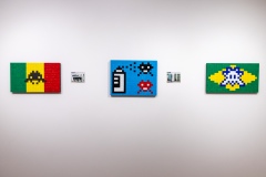 "4000" exposition de Space Invader à la galerie Over the Influence