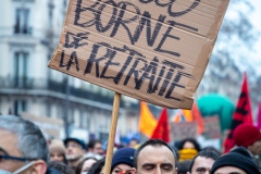 Manifestations contre la nouvelle réforme des retraites.