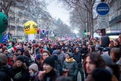 Manifestations contre la nouvelle réforme des retraites.