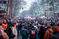 Manifestations contre la nouvelle réforme des retraites.