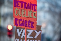 Manifestations contre la nouvelle réforme des retraites.