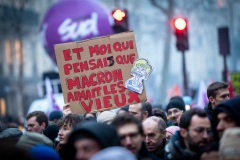 Manifestations contre la nouvelle réforme des retraites.