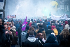 Manifestations contre la nouvelle réforme des retraites.