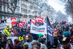 Manifestations contre la nouvelle réforme des retraites.