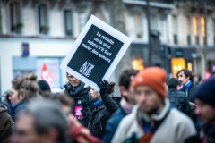 Manifestations contre la nouvelle réforme des retraites.