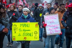 Manifestations contre la nouvelle réforme des retraites.