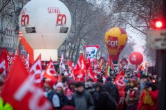 Manifestations contre la nouvelle réforme des retraites.