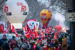 Manifestations contre la nouvelle réforme des retraites.