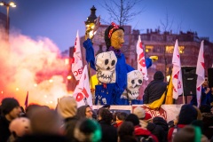 Manifestations contre la nouvelle réforme des retraites.