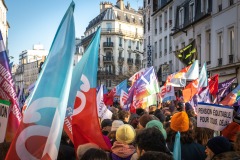 Manifestations contre la nouvelle réforme des retraites.