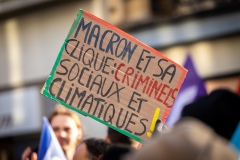 Manifestations contre la nouvelle réforme des retraites.