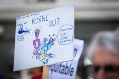 Manifestations contre la nouvelle réforme des retraites.