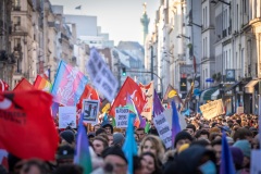 Manifestations contre la nouvelle réforme des retraites.